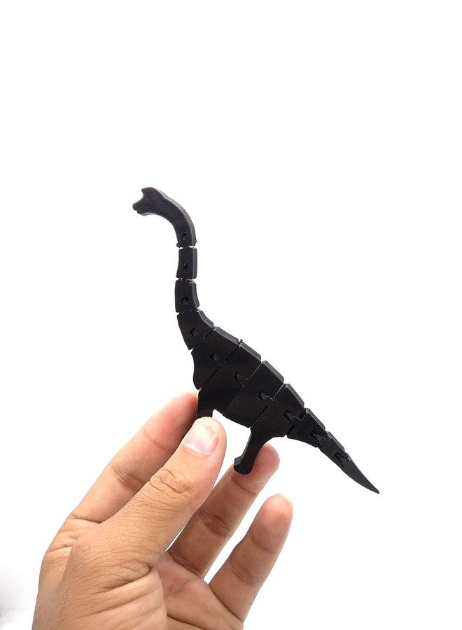 CERO 3D Printed Flexible Dinosaur (Black PLA Plastic) - Image 3